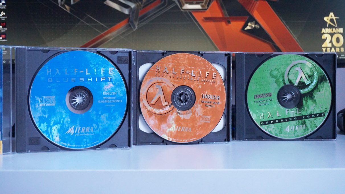 Just look at these gorgeous Half Life CD ROMs - 48