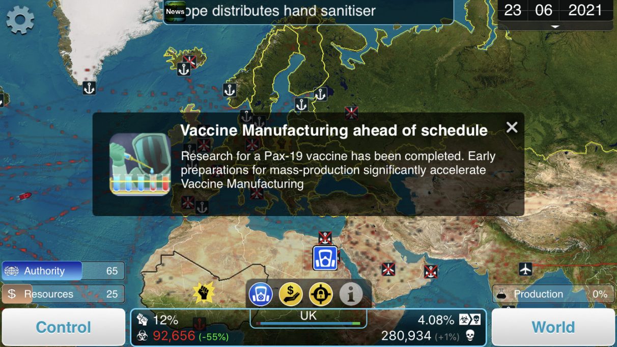 Plague Inc  The Cure takes a shot at containing Covid 19 - 75