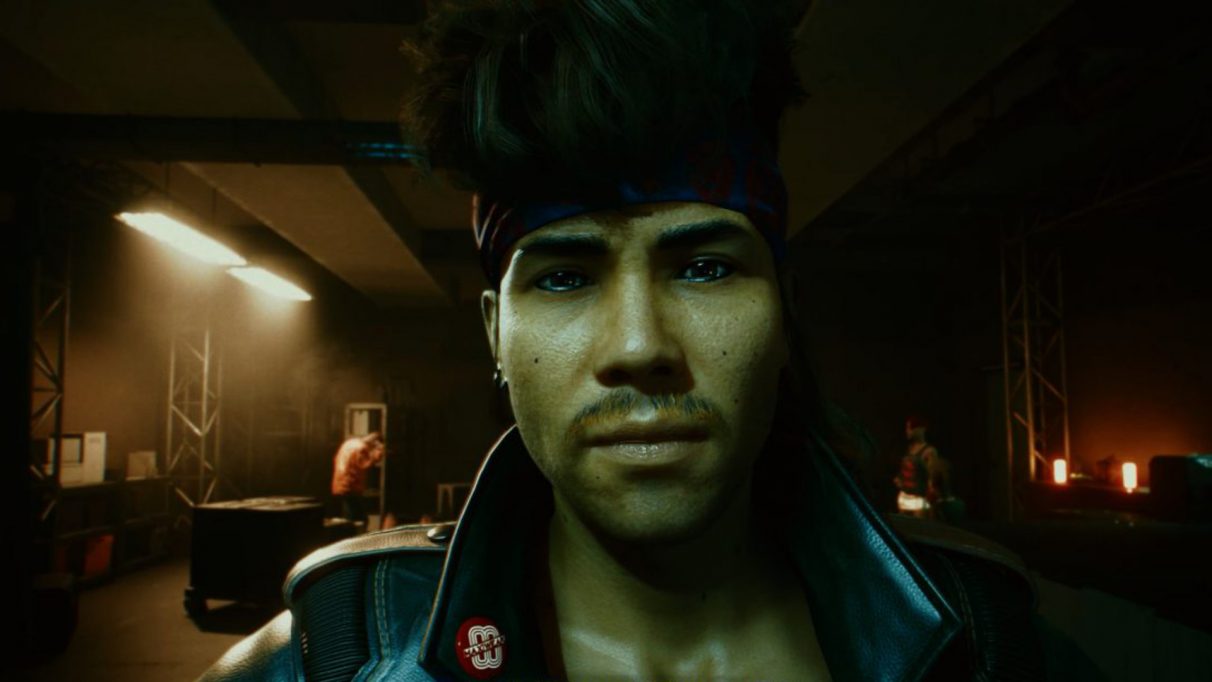 A screenshot of Kerry Eurodyne in Cyberpunk 2077.