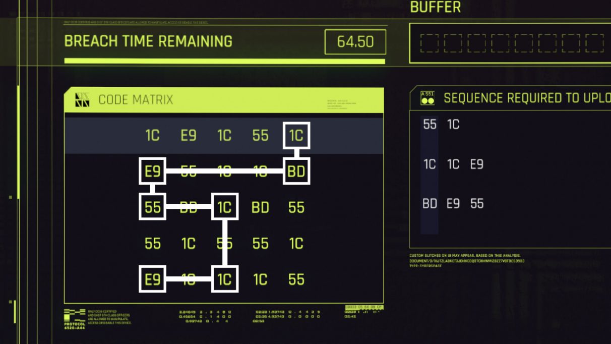 Cyberpunk 2077 hacking: Breach Protocol | Rock Paper Shotgun