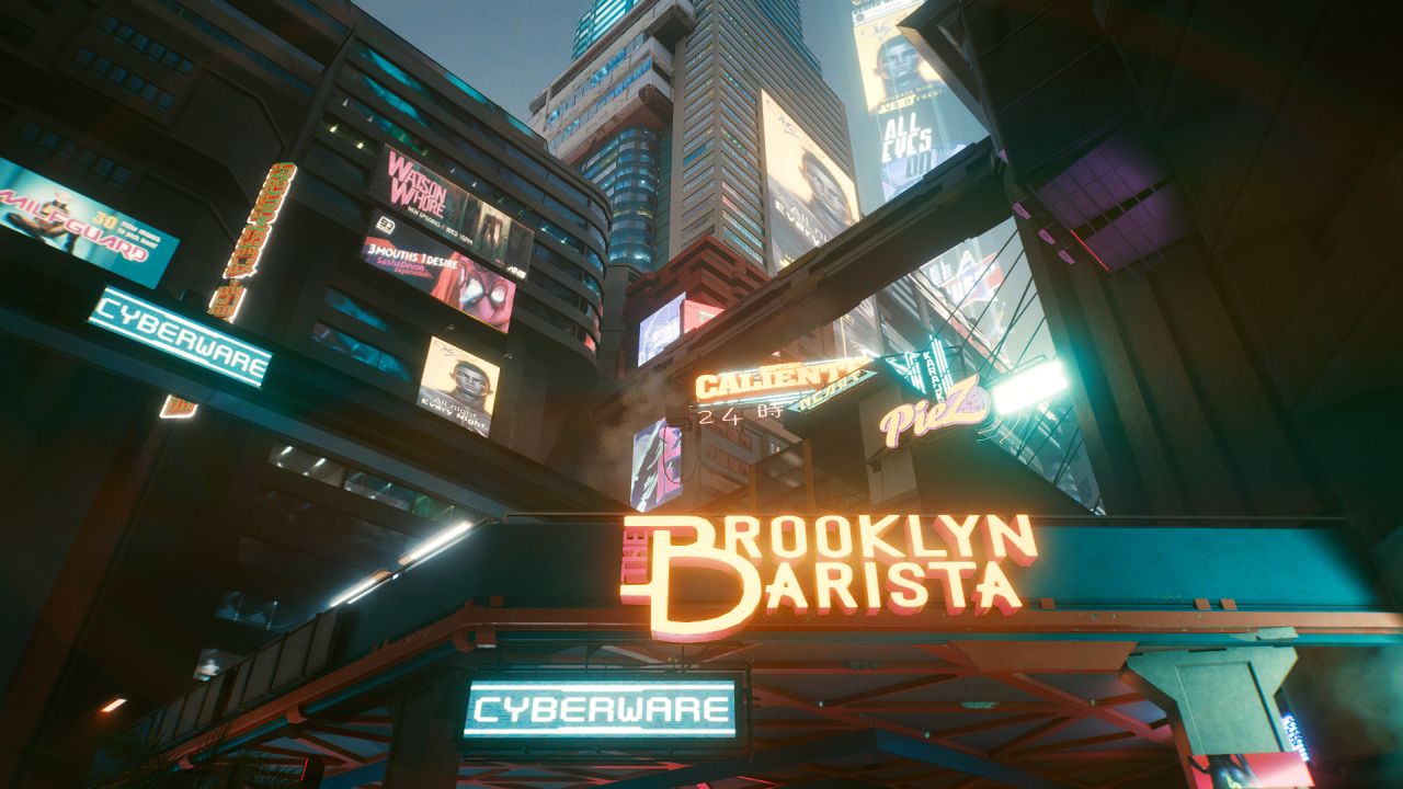 Cyberpunks Night City Looks Best If You Just Stare Up All The Time