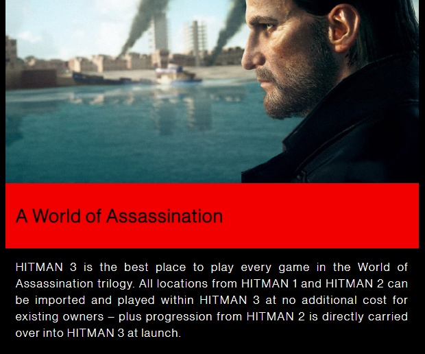 Despite advertising otherwise players need to re buy Hitman 2 to import its levels to Hitman 3 - 74